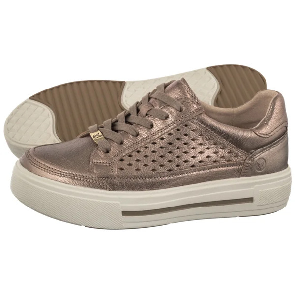  Caprice Sneakersy Złote 9-23719-44 341 Taupe Metallic (cp435-b) Caprice 