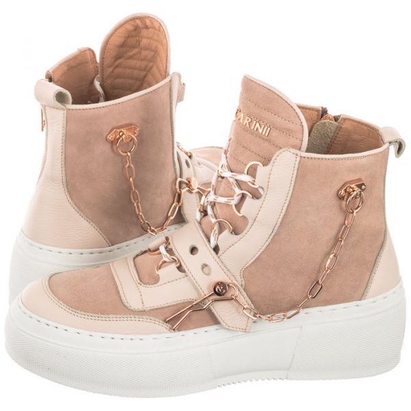  Carinii Sneakersy Beżowe B7051-r25-r30-000-e41 (ci570-a) Carinii 