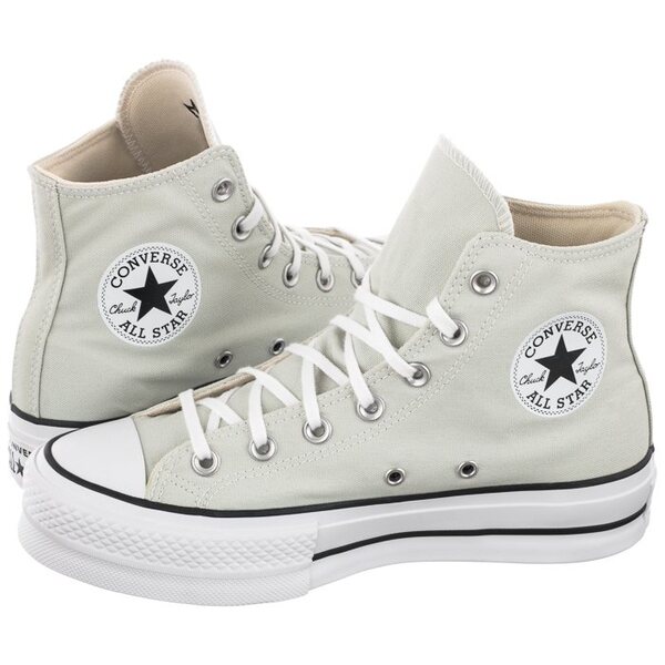  Converse Trampki Ct All Star Lift Hi Light Silver/black/white 572720c (co468-c) Converse 