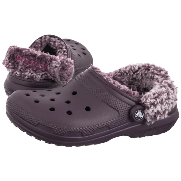  Crocs Klapki Classic Fleece Lined Clog Plush Plum 211396-5cq (cr404-a) Crocs 
