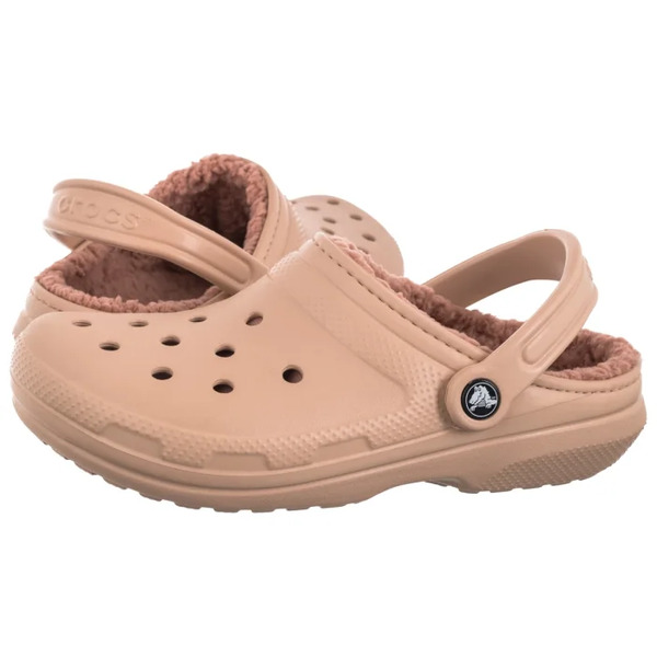  Crocs Klapki Classic Lined Clog Pink Caramel 203591-7af (cr266-g) Crocs 