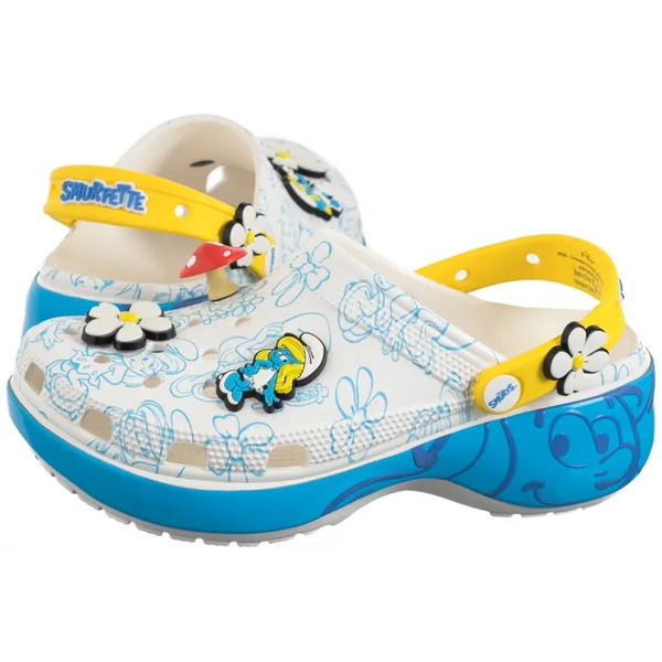  Crocs Klapki Smurfs Platform Clog Multi 210882-90h (cr351-a) Crocs 