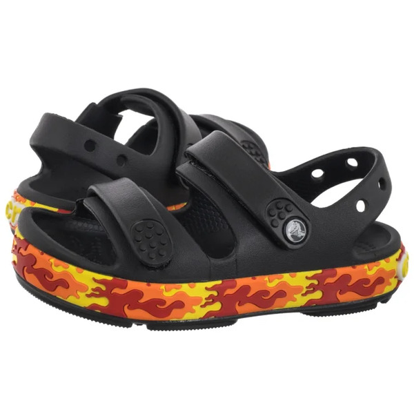 Crocs Sandałki Crocband Cruiser Flames Sandal Kid's Black 211269-001 (cr394-a) Crocs 