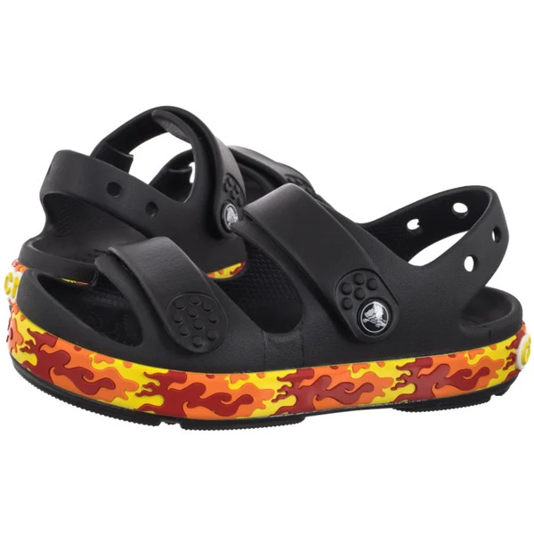  Crocs Sandałki Crocband Cruiser Flames Sandal Kid's Black 211268-001 (cr397-a) Crocs 