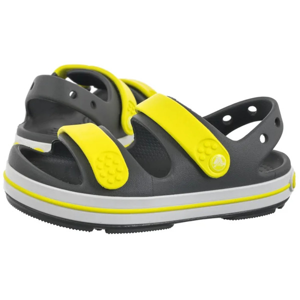  Crocs Sandałki Crocband Cruiser Sandal K Grey/acidity 209423-1nj (cr409-d) Crocs 