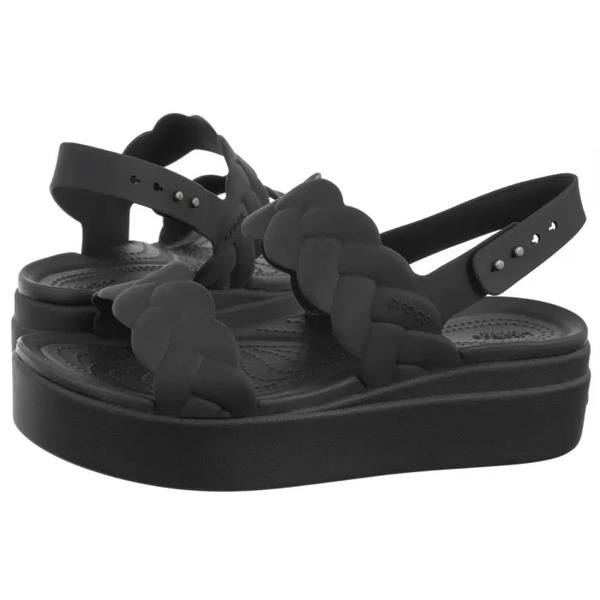  Crocs Sandały Brooklyn Woven Upper Lw Black/black 209977-060 (cr383-b) Crocs 