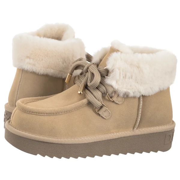  D.franklin Śniegowce Nordic Mid Fur Cream Dfsh375006-crea (df1-b) D.franklin 