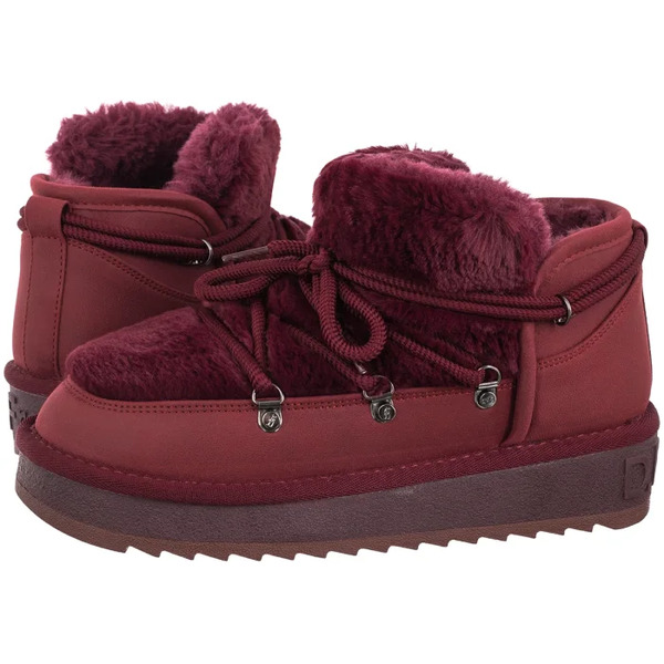  D.franklin Śniegowce Nordic Trk Fur Low Burgundy Dfsh370011-burg (df4-e) D.franklin 