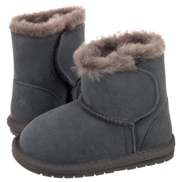  Emu Australia Buty Toddle Charcoal B10737 (em129-d) Emu Australia 