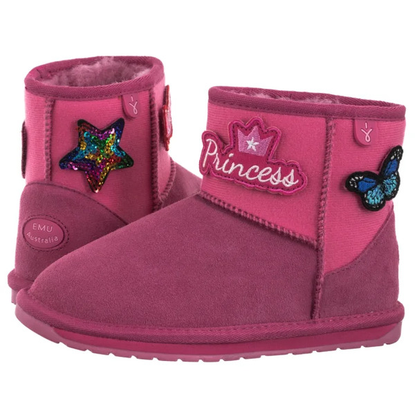  Emu Australia Buty Wallaby Mini Play Wr Deep Pink K12748 (em476-b) Emu Australia 