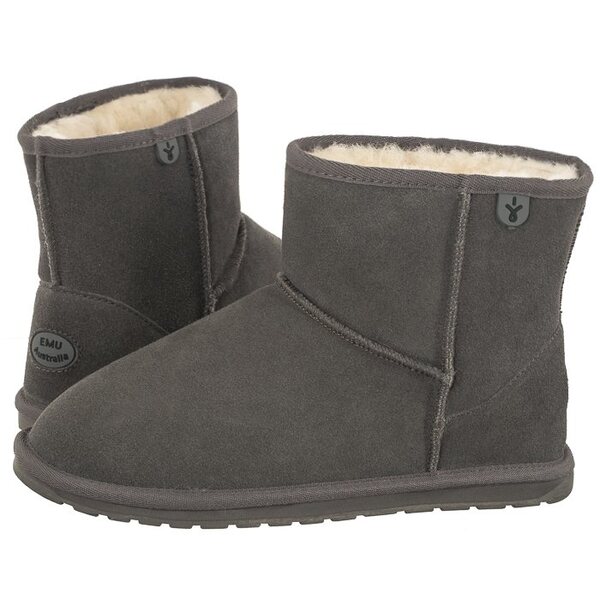  Emu Australia Buty Wallaby Mini Teens Wr Charcoal T10103 (em473-c) Emu Australia 