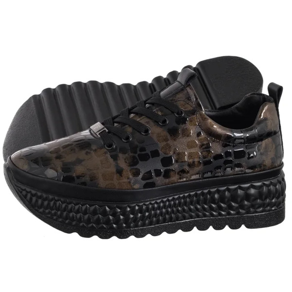  Filippo Sneakersy Brązowe Dp7284/25 Br (fo188-a) Filippo 