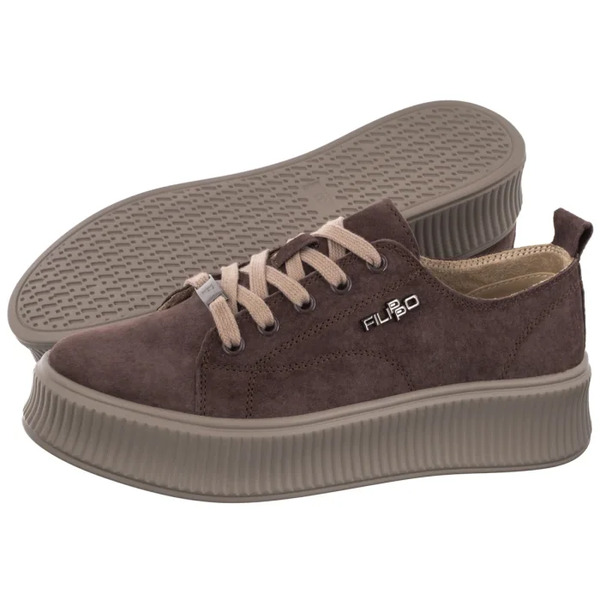  Filippo Sneakersy Brązowe Dp6122/26 D Br (fo151-b) Filippo 