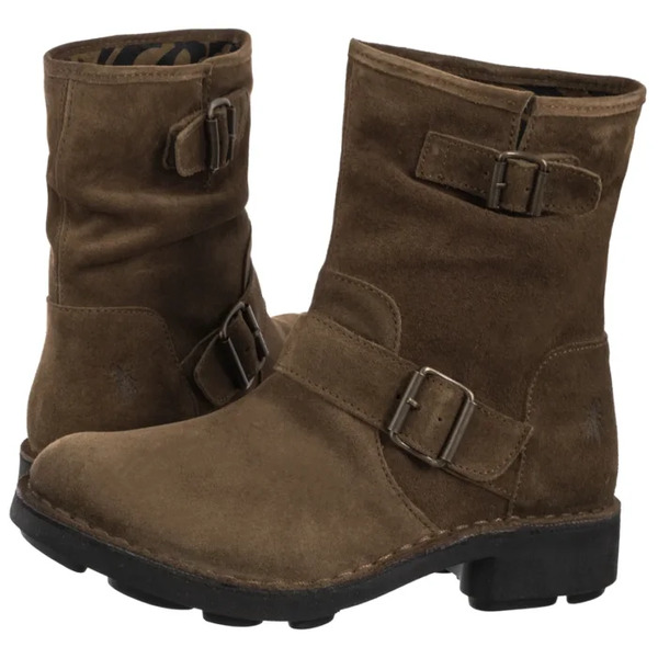  Fly London Botki Nire Oil Suede Elephant P211178003 (fl428-a) Fly London 