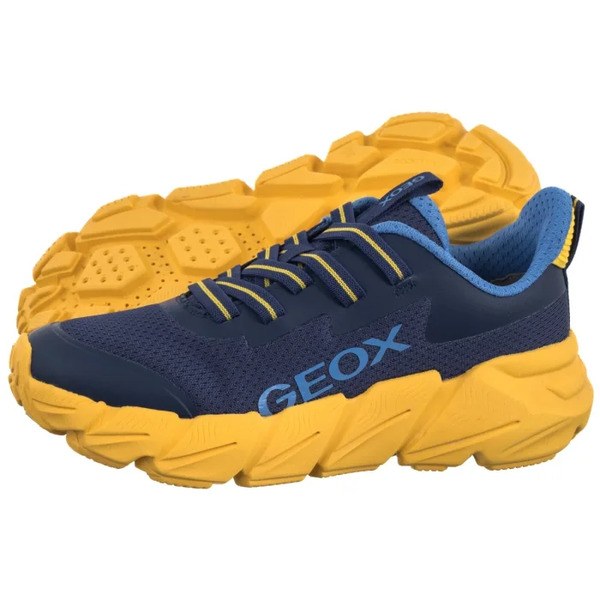  Geox Sneakersy J Flexyper Fast A Mesh+trans Navy/yellow J55n5a 0149j C0657 (ge248-c) Geox 