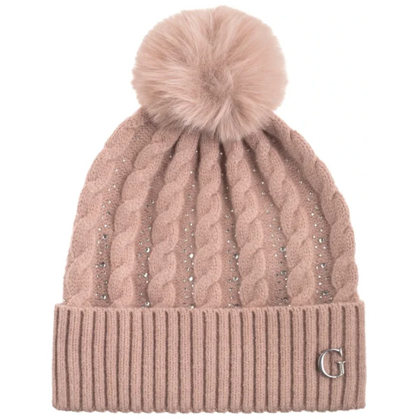  Guess Czapka Knitted Beanie Aw5385 Pol01 Ros (gu806-a) Guess 