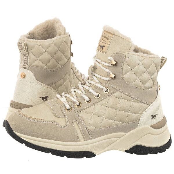  Mustang Sneakersy Beżowe 1438-603-243 (mu480-b) Mustang 