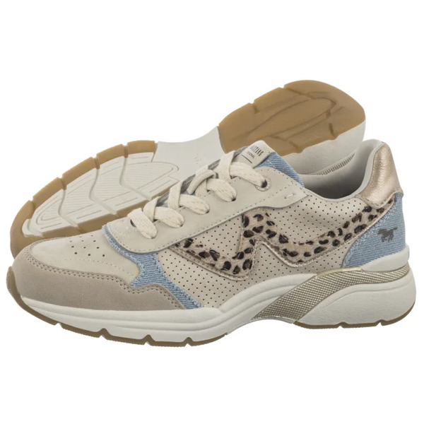  Mustang Sneakersy Beżowe 1512-302-488 (mu581-b) Mustang 