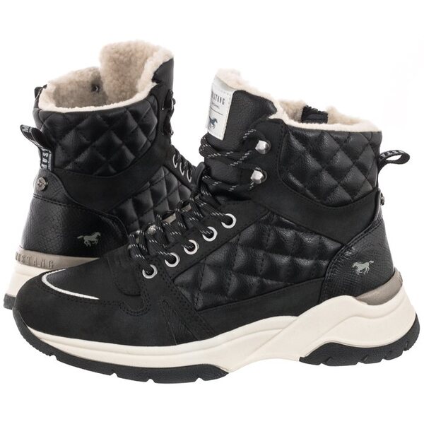  Mustang Sneakersy Czarne 1438-603-9 (mu480-a) Mustang 