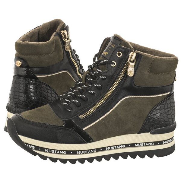  Mustang Sneakersy Zielone 1376-504-770 (mu526-a) Mustang 