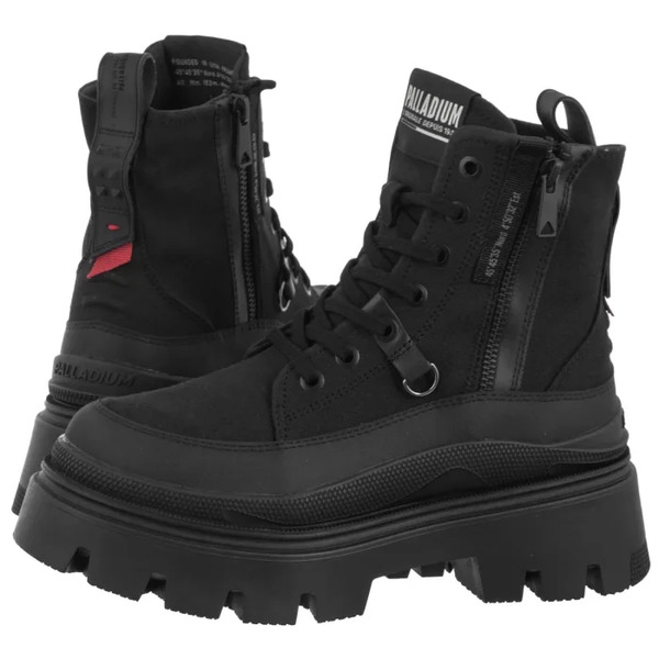  Palladium Trapery Pallasquad Zip Tx Black 99532-008-m (pa151-b) Palladium 