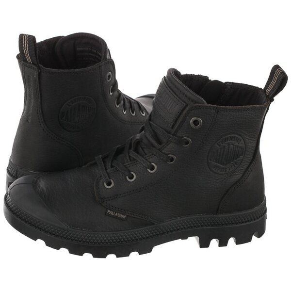  Palladium Trapery Pampa Zip Lth Ess Black 76888-008-m (pa64-a) Palladium 