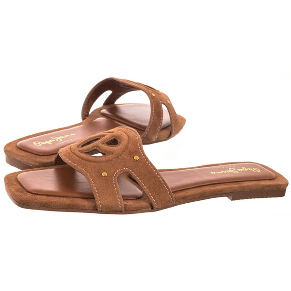  Pepe Jeans Klapki Frida Soft Tan Brown Pls90697 869 (pe44-a) Pepe Jeans 