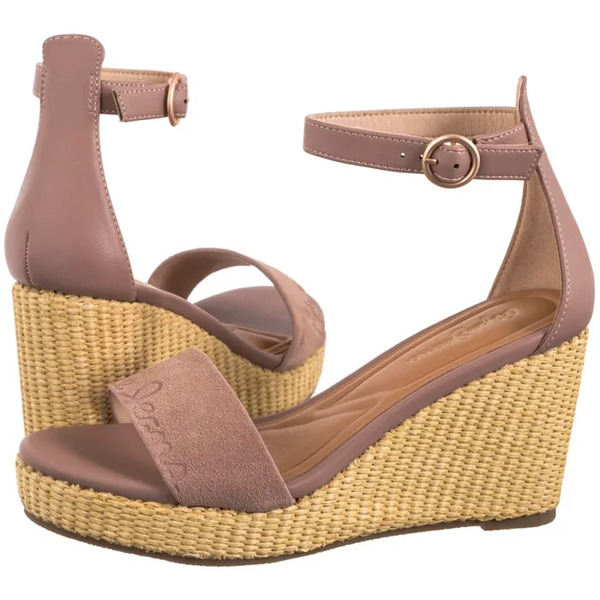  Pepe Jeans Sandały Wayna Log Ash Rose Pink Pls90689 323 (pe36-a) Pepe Jeans 
