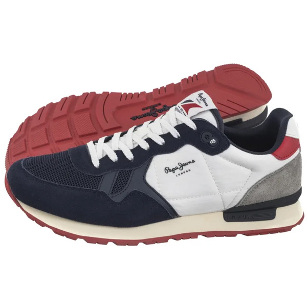  Pepe Jeans Sneakersy Brit Camp M Navy Pms40030 595 (pe7-a) Pepe Jeans 