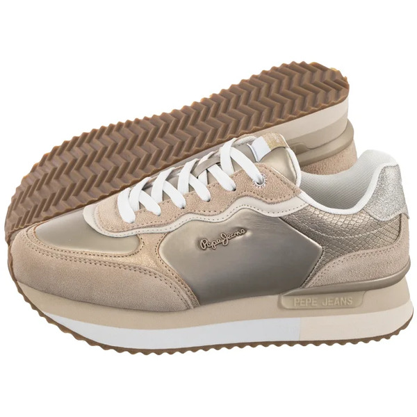  Pepe Jeans Sneakersy Rusper Shine Sand Beige Pls60033 847 (pe18-a) Pepe Jeans 