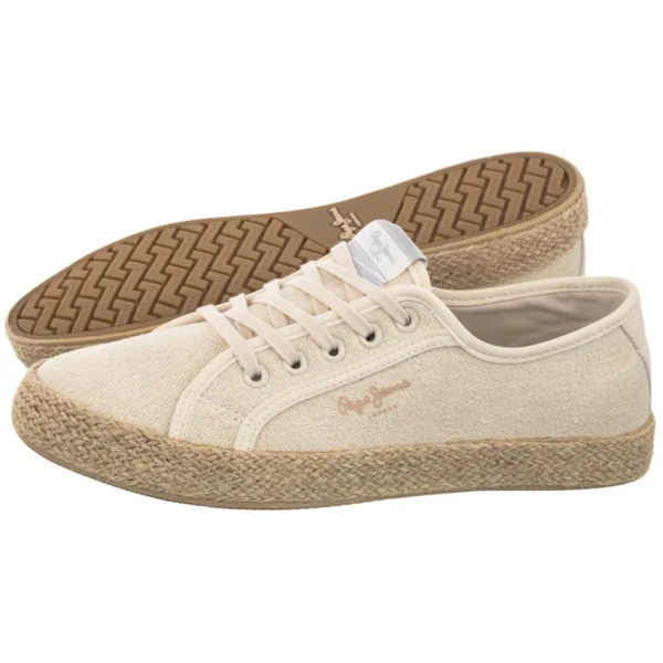 Pepe Jeans Tenisówki Brady Jute W Limewash Beige Pls300019 823 (pe101-a) Pepe Jeans 