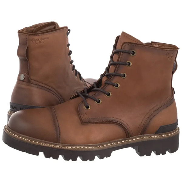  Pepe Jeans Trzewiki Ryan Brit Cognac Brown Pms500002 879 (pe65-b) Pepe Jeans 