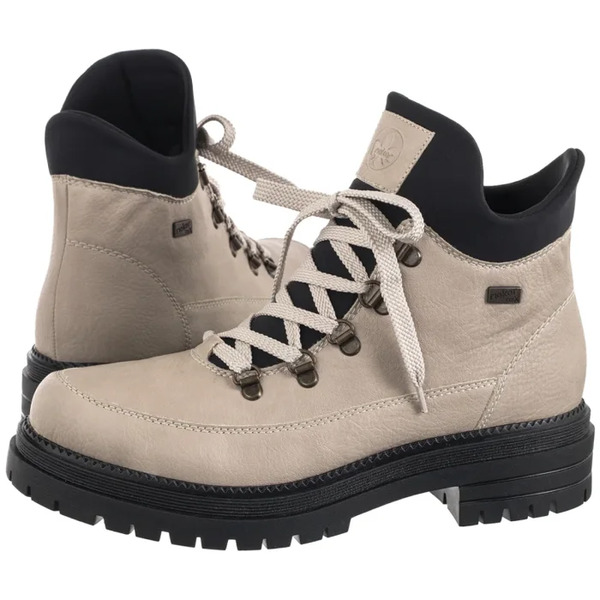  Rieker Botki Beżowe Y3158-60 Beige (ri318-a) Rieker 