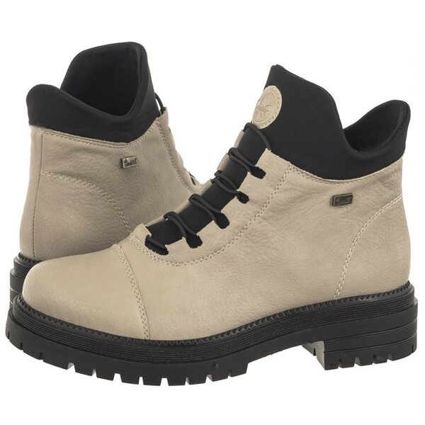  Rieker Botki Beżowe Y3163-60 Beige (ri39-b) Rieker 