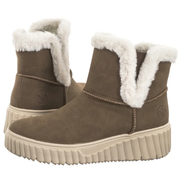  Rieker Botki Brązowe N2560-24 Brown (ri219-a) Rieker 