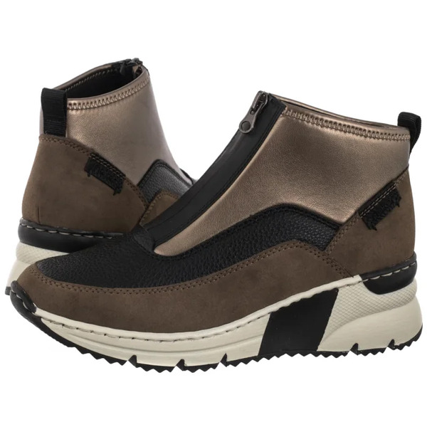  Rieker Botki Brązowe N6352-25 Brown (ri283-a) Rieker 