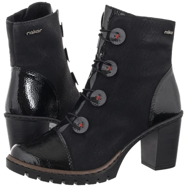  Rieker Botki Czarne Y2576-00 Black (ri305-a) Rieker 