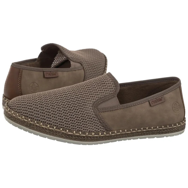  Rieker Półbuty Beżowe B5265-65 Beige (ri15-b) Rieker 
