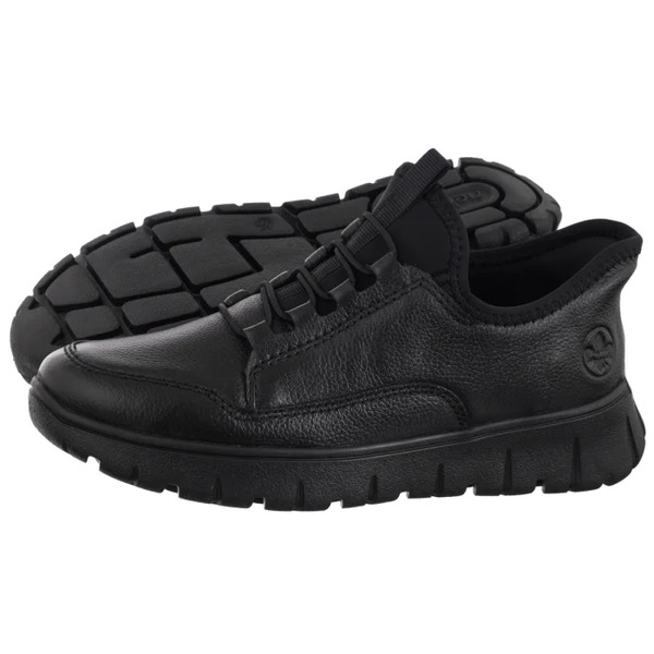  Rieker Półbuty Czarne N1357-00 Black (ri285-a) Rieker 