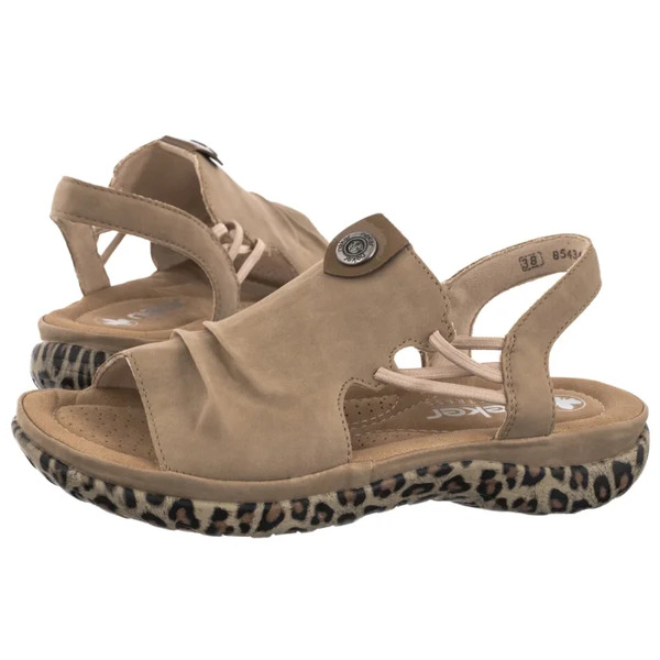  Rieker Sandały Brązowe 64871-20 Brown (ri390-a) Rieker 