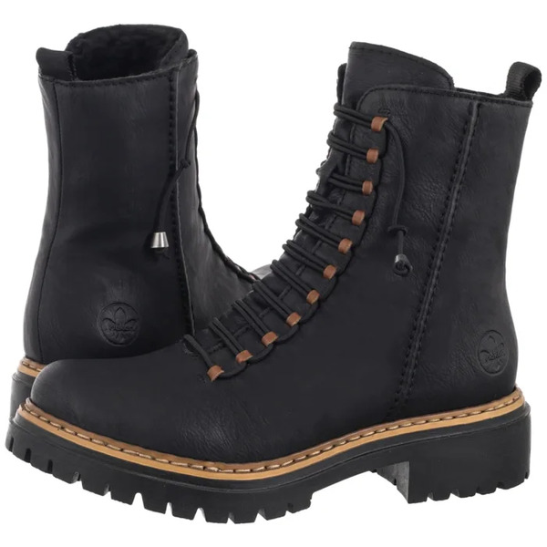  Rieker Trapery Czarne 72653-00 Black (ri334-a) Rieker 