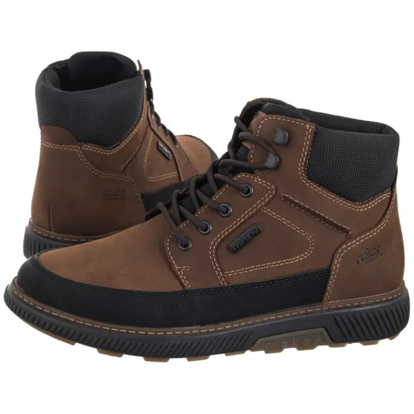  Rieker Trzewiki Brązowe B3331-22 Brown Combination (ri328-a) Rieker 
