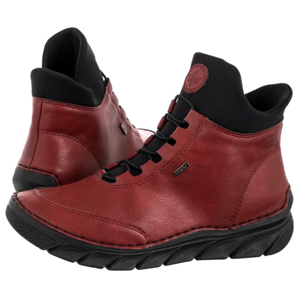  Rieker Trzewiki Czerwone 55069-35 Red (ri300-c) Rieker 