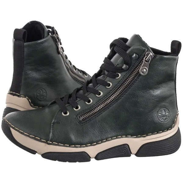  Rieker Trzewiki Zielone 45920-54 Green (ri322-a) Rieker 