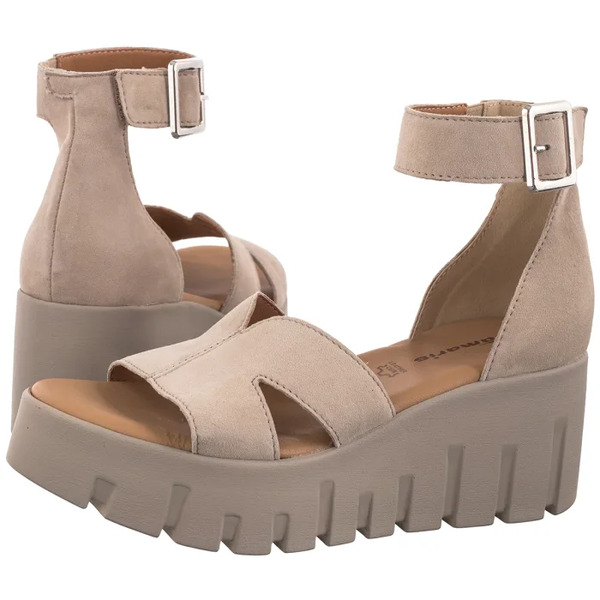  Tamaris Sandały Beżowe 1-28701-46 341 Taupe (tm593-a) Tamaris 