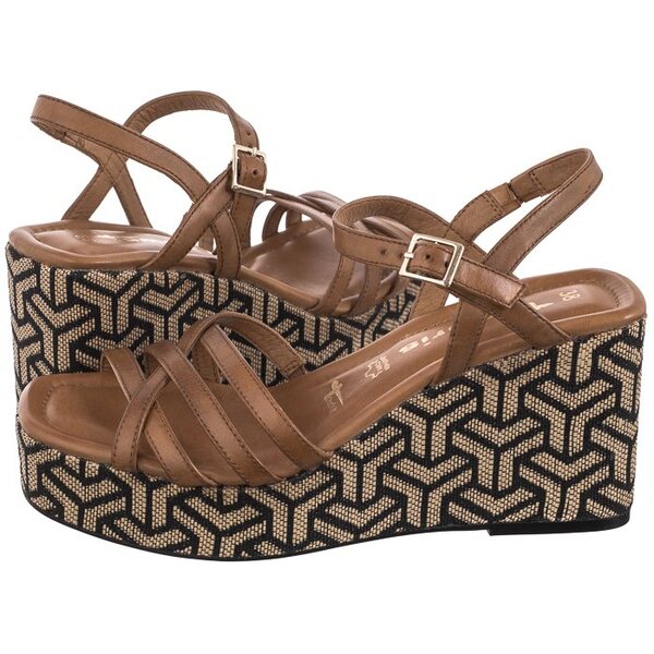  Tamaris Sandały Brązowe 1-28014-42 310 Camel (tm491-a) Tamaris 
