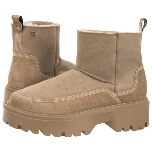  Tommy Hilfiger Botki Real Shearling Pullon Snowboot Horsedish Fw0fw08997 Acc (th1416-a) Tommy Hilfiger 