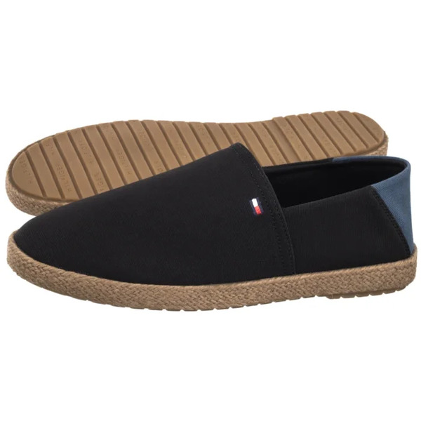  Tommy Hilfiger Espadryle Core Hilfiger Espadrille Textile Black Fm0fm05792 Bds (th1480-a) Tommy Hilfiger 
