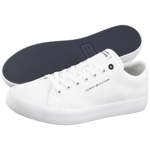  Tommy Hilfiger Tenisówki Th Hi Vulc Low Canvas White Fm0fm04882 Ybs (th1079-a) Tommy Hilfiger 