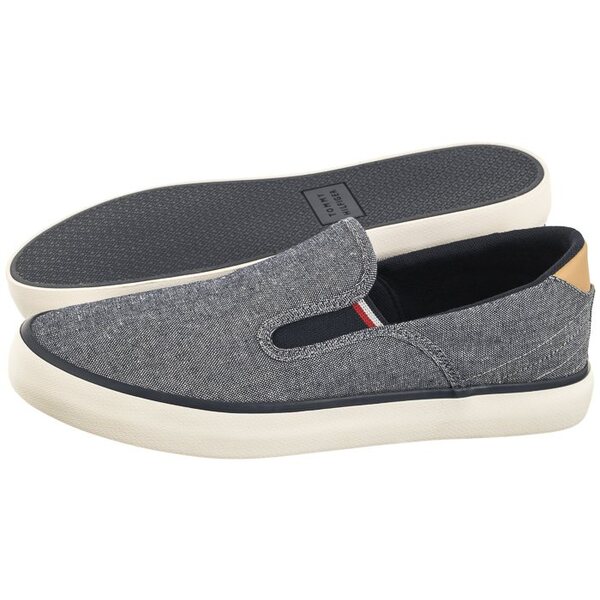  Tommy Hilfiger Tenisówki Th Hi Vulc Low Slipon Chambray Desert Sky Fm0fm04947 Dw5 (th1030-a) Tommy Hilfiger 